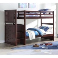 COMBO GIƯỜNG 2 TẦNG GỖ 1M X 2M (Kèm Tủ + 2 nệm CSN)