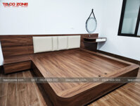 Combo giường ngủ vai cong 1800×2000 đẹp tại Taaco Zone