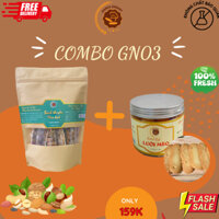 Combo GN03.3: Túi zip bánh thuyền mix hạt Gia Nguyễn 400g + Hộp bánh quy lưỡi mèo Gia Nguyễn 220g