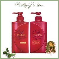 Combo Gội Xả Bóng mượt, Giảm khô rối Tsubaki Premium Moist (490ml x 2)