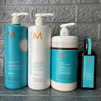 Combo gội xả hấp tinh dầu Moroccanoil DƯỠNG ẪM 1000mlx2 + 1000ml + 200ml { New 2024 }