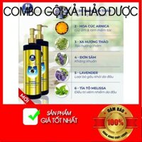 COMBO GỘI XẢ THẢO DƯỢC HUMNILE  tóc mềm mượt ngay lần gội đầu tiên