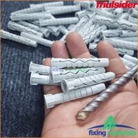 Combo gồm 100 cái tắc kê nhựa Friulsider XP (SX tại Ý) + 1 mũi khoan Heller (SX tại Đức)