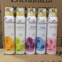 Combo gồm 5 chai xịt khử mùi enchanteur 150g (tùy chọn màu)