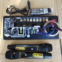 Combo Gồm Board Mạch Loa Kẹo Kéo Reverd Và Cặp Micro UGX 23 (Kim Cương) kim khí Sóng UHF Cao Cấp LKTV