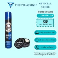 COMBO Gôm Sáp BARBER SHOP 420ML + BLUMAN ORIGINAL ĐEN 100ML + Tặng lược