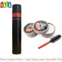 Combo Gôm Xịt Luxurious + Sáp Uprepcut Tặng Lược Tạo Kiểu Tóc