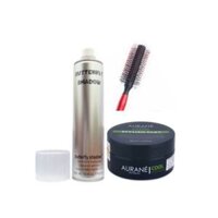 Combo gôm xịt tóc BUTTERFLY SHADOW 320ML VÀ Sáp tạo kiểu mờ Aurane Cool Stylish Clay 80ml