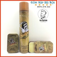 [COMBO ]GôM XỊT TÓC GIỮ NẾP TÓC CỨNG SUAVECITO + Sáp Vuốt Tóc SAWENSITO DElUXE HAIR WAX 100ml (giữ nếp tốt )