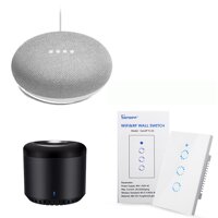 Combo Google Home Mini & Công tắc Sonoff & Broadlink Mini 3 điều khiển bằng giọng nói