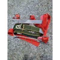 COMBO Guốc trèo cây 2 đinh Bẹt + Dây đai an toàn cực bám. Dụng cụ hỗ trợ trèo cây cau, cây dừa, hái hoa quả