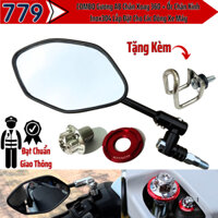 COMBO Gương AB Chân Xoay 360 + Ốc Chân Kính  Inox304 Lắp Đặt Cho Các Dòng Xe Máy