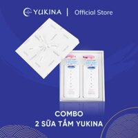 Combo Hai Chai Sữa tắm trắng da Yukina White Body Wash Nhật Bản 500ml