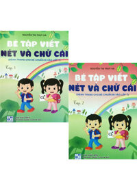 Combo Hành Trang Cho Bé Chuẩn Bị Vào Lớp 1 - Bé Tập Viết Nét Và Chữ Cái (Bộ 2 Cuốn)