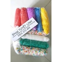 Combo hạt xốp nhiều màu trang trí hộp quà tặng : 150k/10 túi