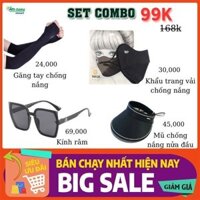 Combo Hè 99k Bảo Vệ Da Khỏi Tia UV Combo 4 Trong 1 (AD)