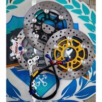 COMBO Heo 2 pis bạc đĩa ATR 220MM gắn nhiều dòng xe sirius _ ex2010 phụ tùng phụ kiện