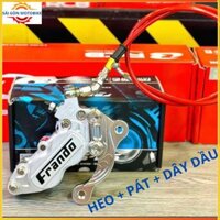 🔵Combo Heo + Pát + Dây dầu🔵 Heo 4Pis Frando _ Pát CNC_Dây dầu Hel đầu inox304 >>> Đi size đĩa 245,260/267,290/295mm