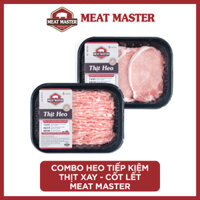 Combo Heo tiết kiệm Thịt xay -  Cốt lết Meat Master 400 G - Giao nhanh