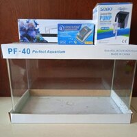 Combo Hồ cá đúc 40cm đèn ,máy lọc ,oxy chơi thủy sinh