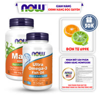 Combo hỗ trợ sức khỏe sinh sản, tăng cường sinh lý cho nam và nữ Ultra Omega-3 + Maca 500mg
