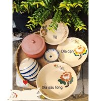 Combo Hoa xưa: Bộ tô dĩa hoa + niêu đất dày 🌿🌿