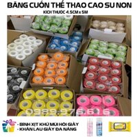 Combo Hộp 24 Cuộn Băng Cuốn Tự Dính, Băng Cuốn Cao Su Non, Băng Keo Thể Thao Chống Chấn Thương ( Kích thước 5cm*4.5m )