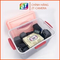 Combo hộp chống ẩm máy ảnh, flycam 10 lít (ẩm kế điện tử, 200g hạt hút ẩm hoặc tùy chọn máy hút ẩm, mút xốp)