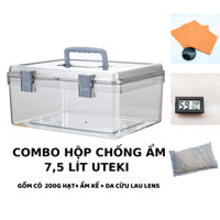 Combo hộp chống ẩm máy ảnh Uteki chính hãng hàng cao cấp nhiều kích thước -Thể tích 7.5 Lít