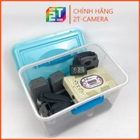 Combo hộp chống ẩm máy ảnh, flycam 6 lít (ẩm kế điện tử, 200g hạt hút ẩm hoặc tùy chọn máy hút ẩm, mút xốp)