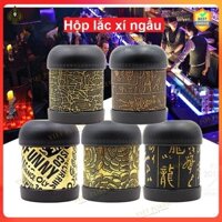 Combo Hộp (cốc) lắc xí ngầu da Beer Club + 6 viên xúc xắc 6 mặt