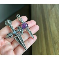 combo Hợp kim đính Amethyst vào Labradorite