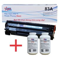 COMBO Hộp mực TPT Thuận Phong 83A / 337 (TỰ NẠP) + 2 lọ mực đổ TP01 dùng cho máy in HP LJ M125/M127/M225/Canon LBP151dw