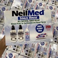 Combo hộp muối và Bình Xịt Rửa Mũi NeilMed Smile (250 gói muối người lớn). NHƯ HÌNH