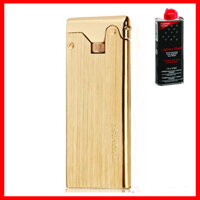 Combo Hộp Quẹt Bật Lửa Xăng Đá PROMISE - 007 Màu Vàng Sang Trọng  Tặng Bình Xăng Thơm Chuyên Dụng Cho Bật Lửa