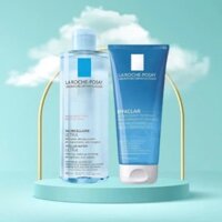 Combo Hot Tẩy trang 400ml + Gel rửa mặt Laroche-Posay Effaclar 200ml dành cho da dầu mụn nhạy cảm