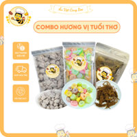 Combo Hương Vị Tuổi Thơ: Ô Mai Xí Muội Mơ, Me Gừng, Kẹo Dẻo Xoắn Đường