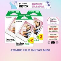 Combo instax mini film - Viền Trắng - Giấy in cho máy ảnh lấy liền Instax Mini Fujifilm - Chính hãng Nhật - Hạn dùng xa