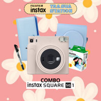 Combo Instax SQUARE SQ1 - Máy ảnh lấy ngay chính hãng Fujifilm - bảo hành 1 năm