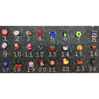 Combo jibbitz gắn dép cross