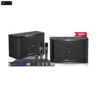 COMBO KARAOKE LOA ACTIVE JBL RM210 + VANG SỐ JBL KX180A + MICRO JBL WIRELESS