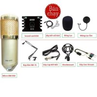 Combo karaoke online XOX K10 + Phiên bản nâng cấp của BM800 - BM850 + NB-35 + Màng lọc âm + cáp live