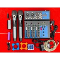 Combo Karaoke Thu Âm Hát Live Mixer F4 Và Micro Max39 , Phù Hợp Cho Karaoke Gia Đình