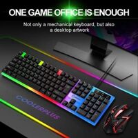 Combo Kb + mouse Coolerplus KML30 màu Đen led usb