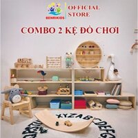 COMBO Kệ Gỗ Đồ Chơi Sách Vở Benrikids Cho bé Kệ Trang Trí Phòng Học Phòng Ngủ Gỗ Tự Nhiên Nhập Khẩu