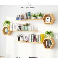 ComBo Kệ Gỗ Tổ Ong đẹp, Trang Trí Nhà Cửa, Giá Tại Xưởng