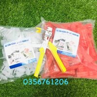 Combo ke lát gạch gồm 1 kìm bấm ke 100 ke và 100 nêm cài nhựa nguyên sinh dẻo và nhẹ