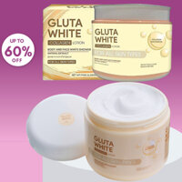 Combo Kem Body + Ủ trắng Gluta White Collagen Lotion Thái Lan Giúp Dưỡng Trắng Da Toàn Thân [Chính Hãng]