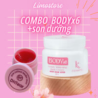 Combo kem body x6 Linh Kool + son dưỡng thuần chay, trắng da, chống nắng, lương hương lâu, dưỡng môi chính hãng