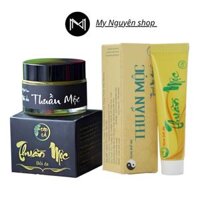 Combo kem bôi da Thuần Mộc 16gr  Cao lá bôi da Thuần Mộc 30gr tái tạo dưỡng ẩm da - Combo 2 món